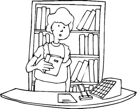 Librarian Coloring Pages - Free Printable Coloring Pages for Kids