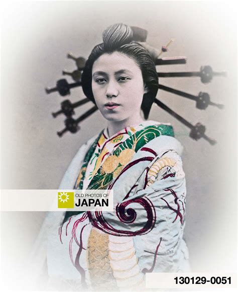 1870s oiran courtesan old photos of japan