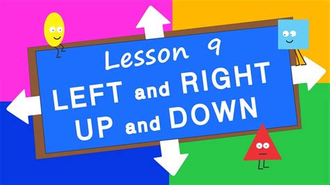 Left Right Up Down Lesson 9 Educational Video For Children Early
