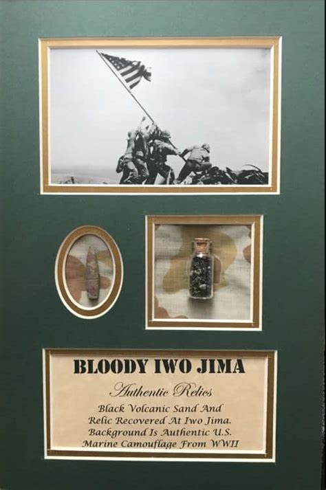 Sand From Iwo Jima For Sale Relic Collector Case Gettysburg Museum