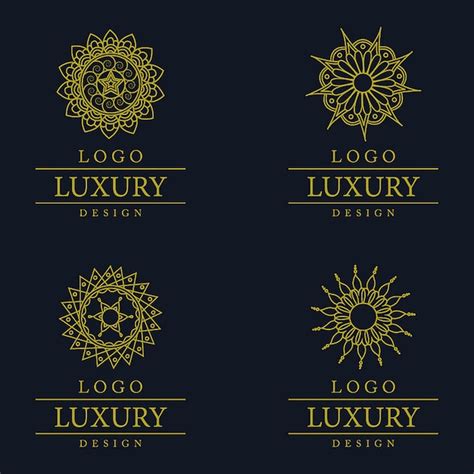 Free Vector Vector Amazing Luxury Logo Designs