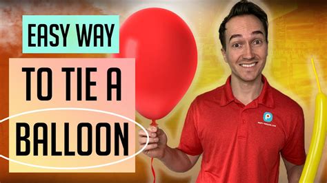 How To Tie A Balloon Off The Easy Way Use The Two Finger Method To