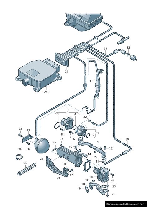 Volkswagen Vacuum Hose 03g131605k Lllparts