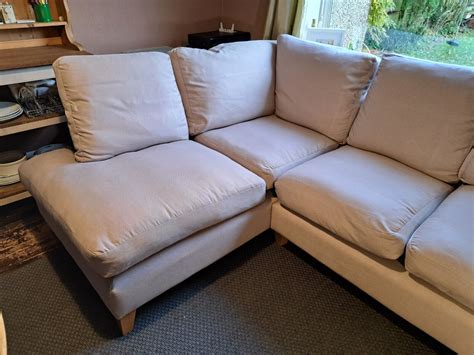 Laura Ashley Baslow Grey Fabric Right Handed Corner Sofa Ebay