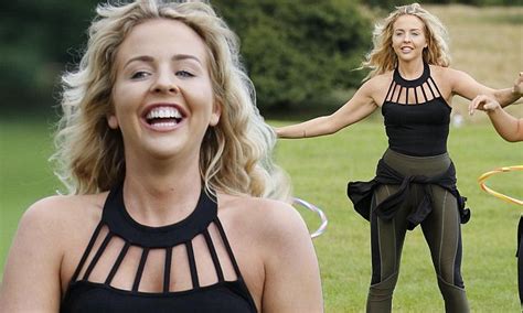 Lydia Bright Shows Off Her Curves As She Hula Hoops With The Towie Gang Daily Mail Online