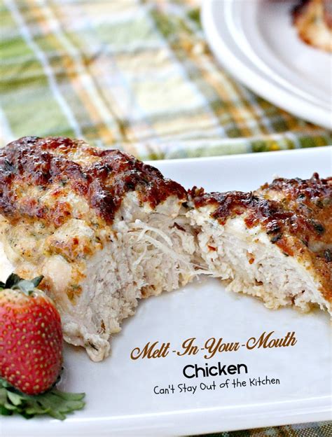 What kind of cheese is best for melt in your mouth chicken? Melt-In-Your-Mouth Chicken - Can't Stay Out of the Kitchen