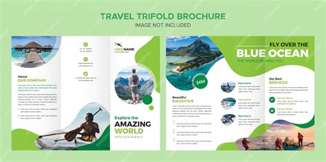 Premium Psd Travel Trifold Brochure Template