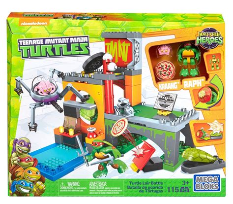 Mega Bloks Tmnt Half Shell Heroes Turtle Lair Battle Building Kit