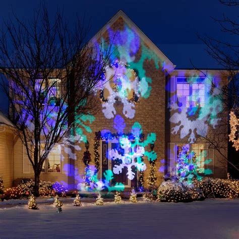 Gemmy Lightshow Projection Multi Function Multicolor Led Snowflakes