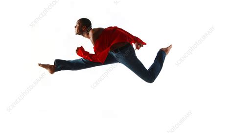 Leaping Man Stock Image C0010284 Science Photo Library