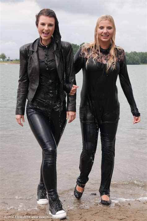 wwf 72675 movie and images 2 girls in a lake in jeans leather jacket wetlook world forum v5 0
