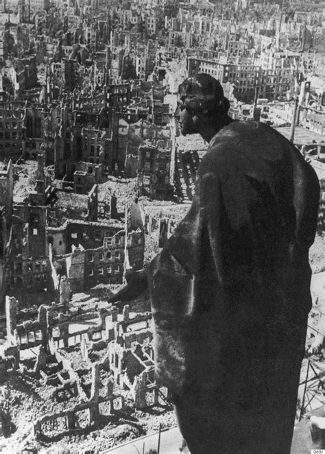 The old church was replaced. Dresden Bombing Anniversary Photos Contrast 1945 ...