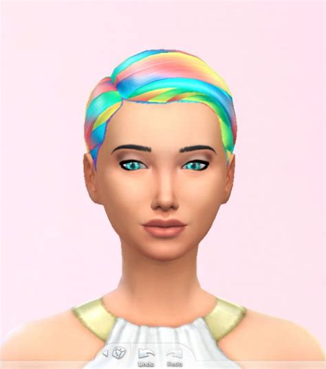 Stars Sugary Pixels Rainbow Hairstyle Sims 4 Downloads
