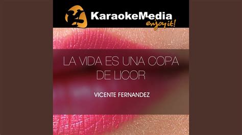La Vida Es Una Copa De Licor Karaoke Version In The Style Of Vicente