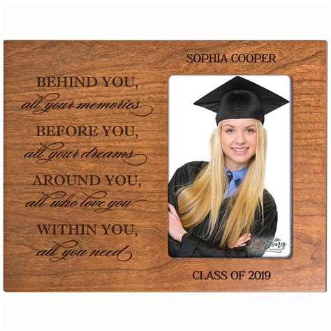 Personalized 8x10 Graduation Vertical Photo Frame T Behind You