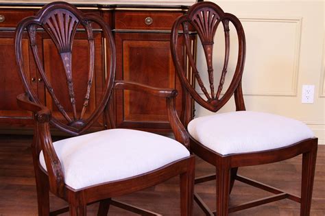Tall Back Sheraton Style Dining Chairs Hepplewhite Chairs