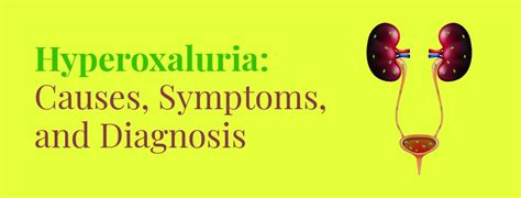 Hyperoxaluria Causes Symptoms Diagnosis Rela Hospital