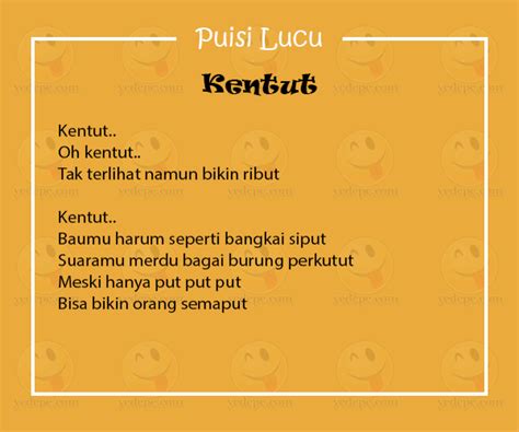 Membaca puisi lucu singkat bisa menjadi salah satu solusi bagi kamu yang sedang merasa bosan dan