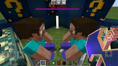 Astral Lucky Block Mod In Minecraft Pe Feat Herobrine And Steve