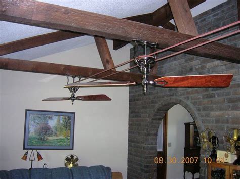 Belt Driven Ceiling Fan Antique Style Mahogany Ceiling Fans That Are