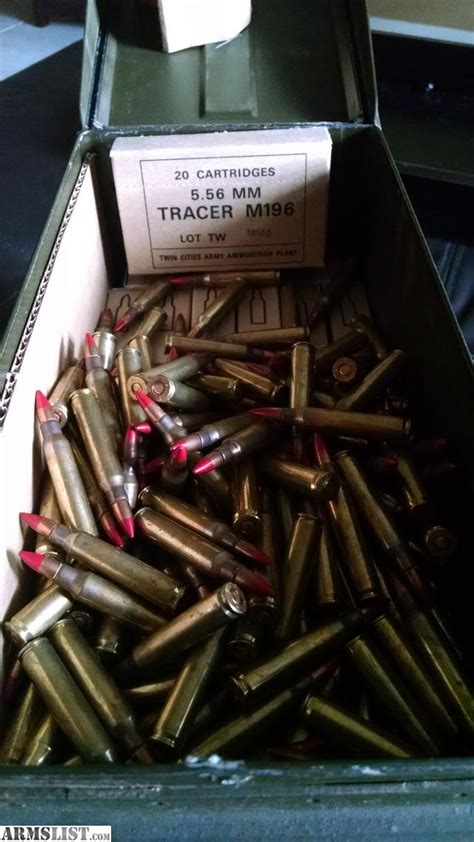 ARMSLIST For Sale 690 Rounds Of Surplus 5 56mm Tracer M196