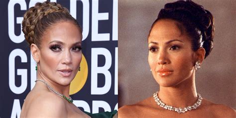 Jennifer Lopezs Golden Globes Hair Gives Us Maid In Manhattan Vibes
