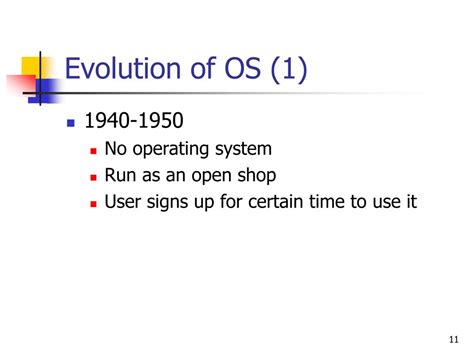 Ppt Lecture 1 History Of Operating System Powerpoint Presentation