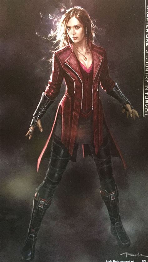 Wanda Maximoffscarlet Witch Avengers Age Of Ultron Concept Art