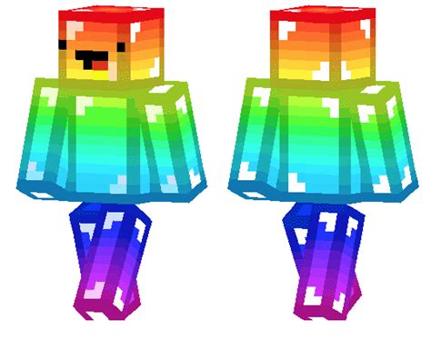 Rainbow Noob Peoplemcpe Skins