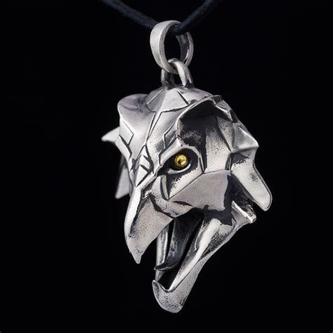Griffin School Medallion Pendant Witcher Sterling Silver Handmade Ebay