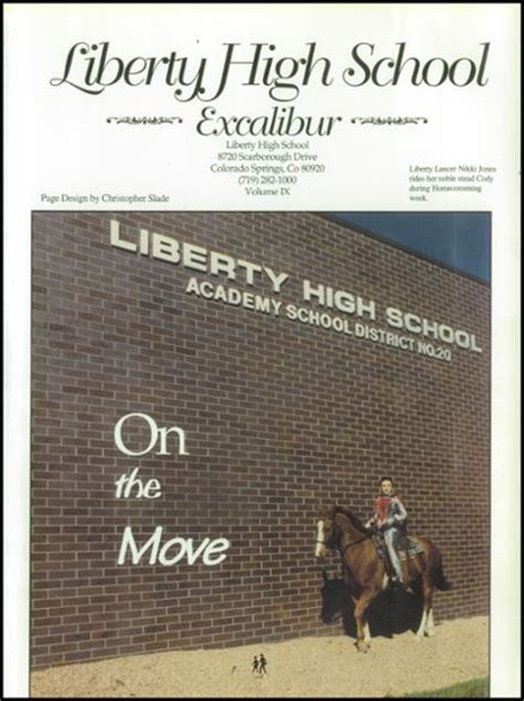 Explore 1996 Liberty High School Yearbook Colorado Springs Co Classmates