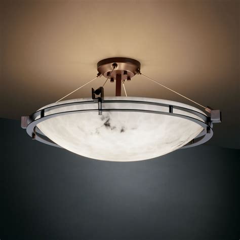 Find ceiling light from a vast selection of wall & ceiling lights. Justice Design FAL-8112 LumenAria Faux Alabaster 28" Wide ...
