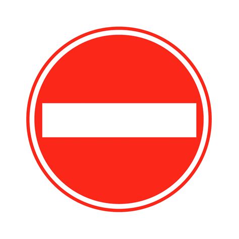 Traffic No Entry Safety Sign Traffic Sign From Bigdug Uk