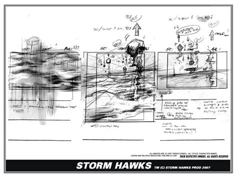 Storm Hawks Storyboards Episode 8 Thunder Run By Travis T Cowsill At