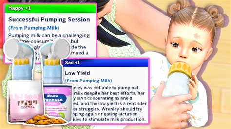 TOP MOD For Infants In The Sims Breast Pump Lactation Cookies