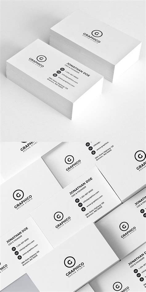 Simple Corporate Business Card Minimaldesign Businesscard