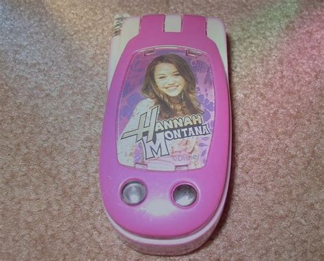 Disney Hannah Montana Pink Talking Play Flip Cell Phone Toys Hannah