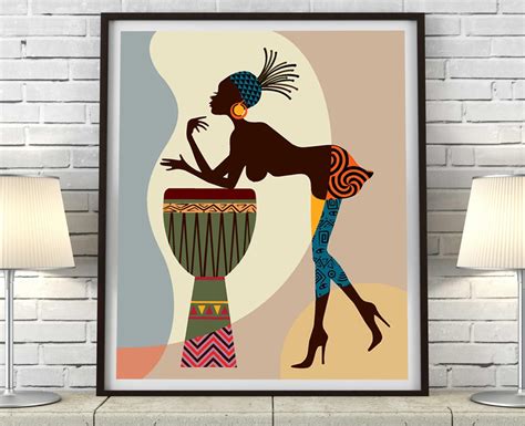 African American Art African Wall Art Decor African Woman
