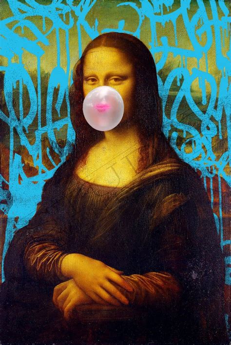 Mona Lisa Impresión Arte Del Graffiti Arte Urbano Arte De Etsy Mona