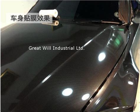 Automobiles And Motorcycles Car Stickers High Gloss 5d Carbon Fiber Black