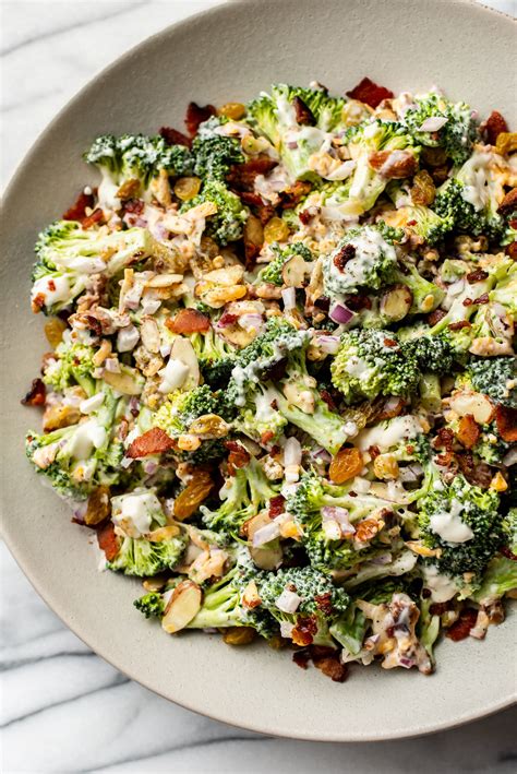 Easy Broccoli Salad • Salt And Lavender