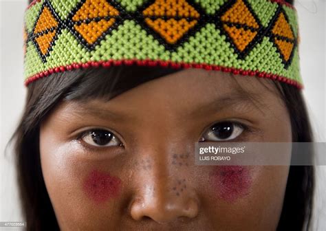 A Girl Of The Wounaan Nonam Indigenous Ethnic Group Poses For A Photo