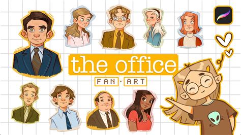I Am Michael Scottalways Drawing The Office Characters In