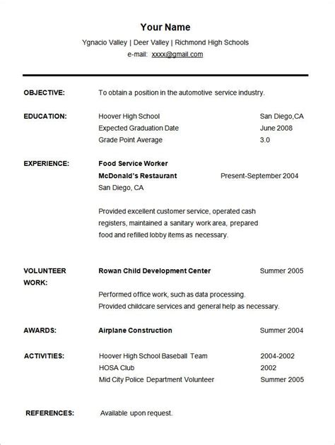 They can add their volunteer work,qualifications, and certifications. 24+ Student Resume Templates - PDF, DOC | Free & Premium ...