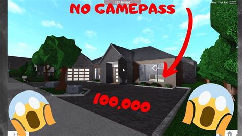 Bloxburg No Gamepass Modern House 100k Youtube