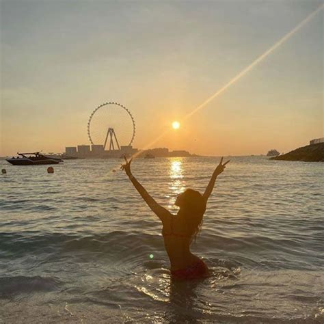 Brahmastra Actress Mouni Roy Raises Temperature While She Enjoys Sunset In A Printed Bikini
