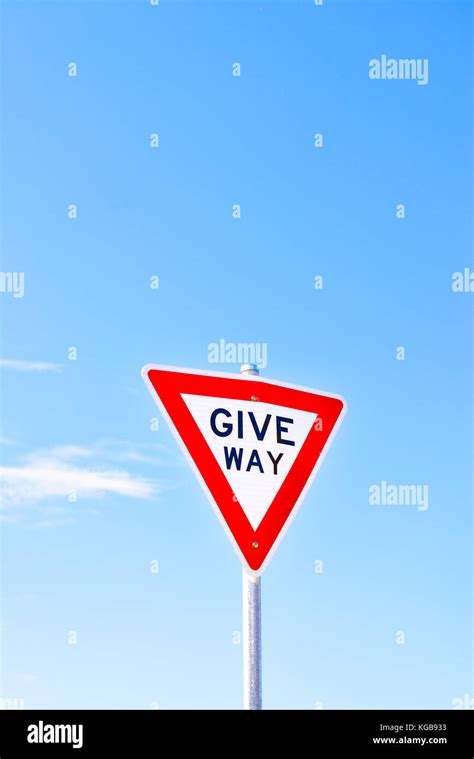 Triangle Give Way Sign Hi Res Stock Photography And Images Alamy