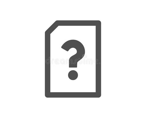 Unknown Document Icon File With Question Vector Stock Vector
