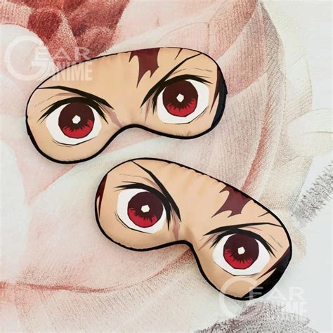 Tanjiro Eye Mask Demon Slayer Anime Eye Mask Demon Slayer Stuff