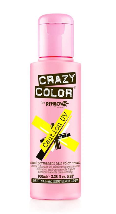 Vopsea De Par Semipermanenta Profesionala Crazy Color Caution Uv 77